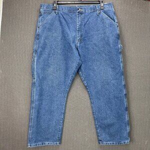 Vintage Wrangler Carpenter Jeans Mens 40x29 Blue Relaxed Fit Denim